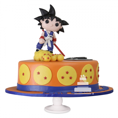 Goku Cake - Pastel con figura en 3D de Goku -