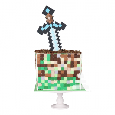 Minecraft Sword - Pastel de videojuego Minecraft -