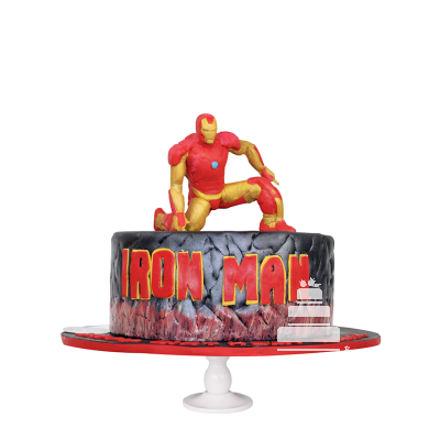Ironman Cake, pastel decorado en fondant de marvel