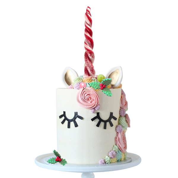 Xmas Unicorn, pastel de unicornio navideño