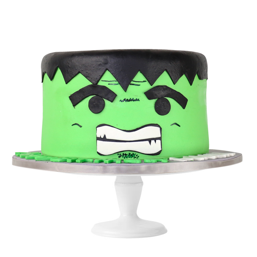 Hulk Cake, pastel decorado de fondant