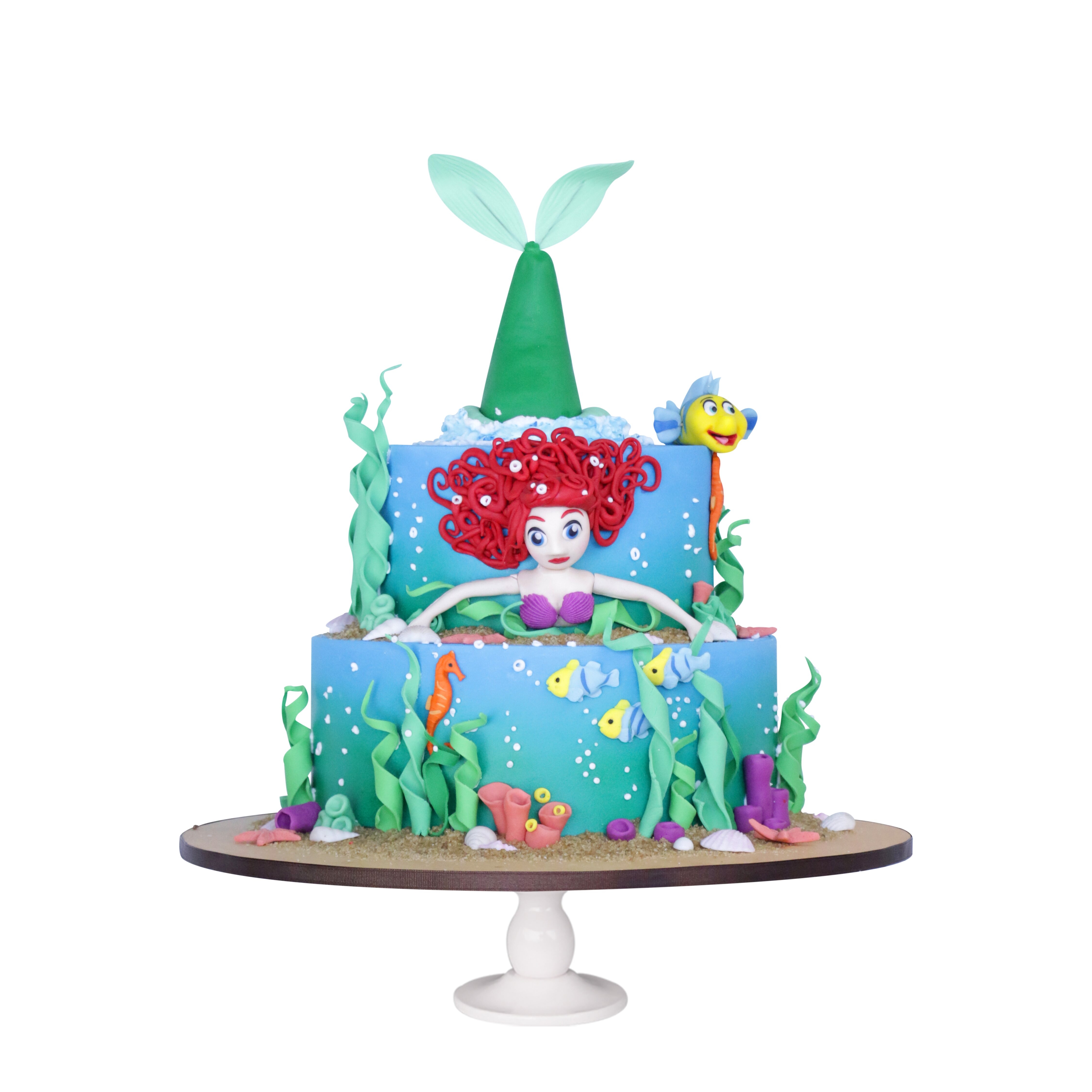 Princess Ariel - Pastel decorado de la sirenita -