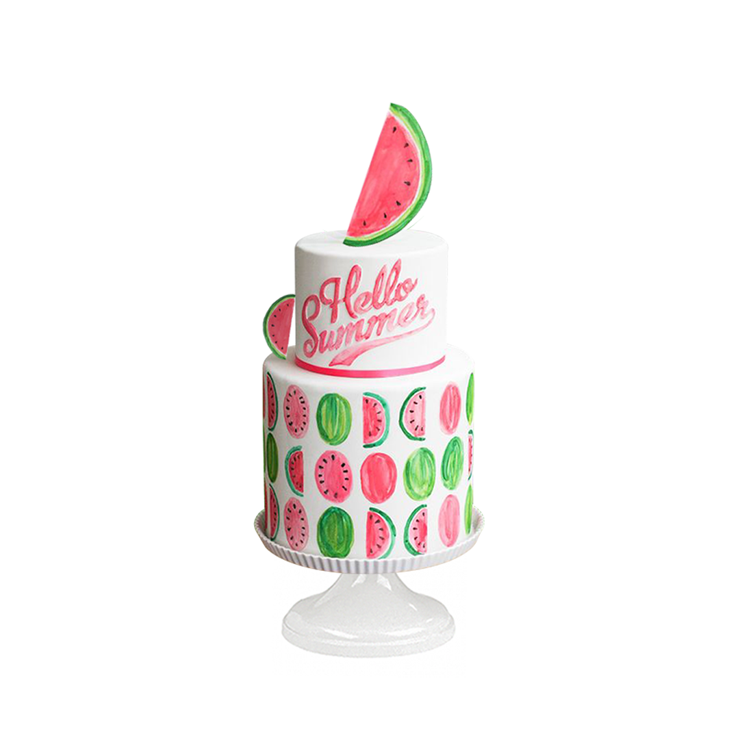 Hello Summer Watermelon - Pastel temática de sandias -