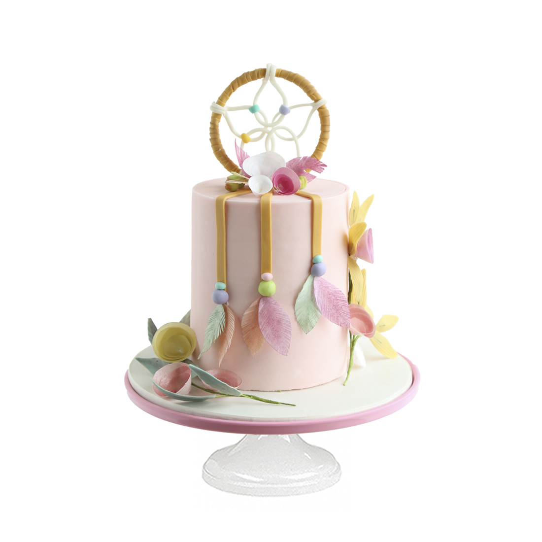 Dreams Cake - Pastel elaborado con atrapasueños de fondant -