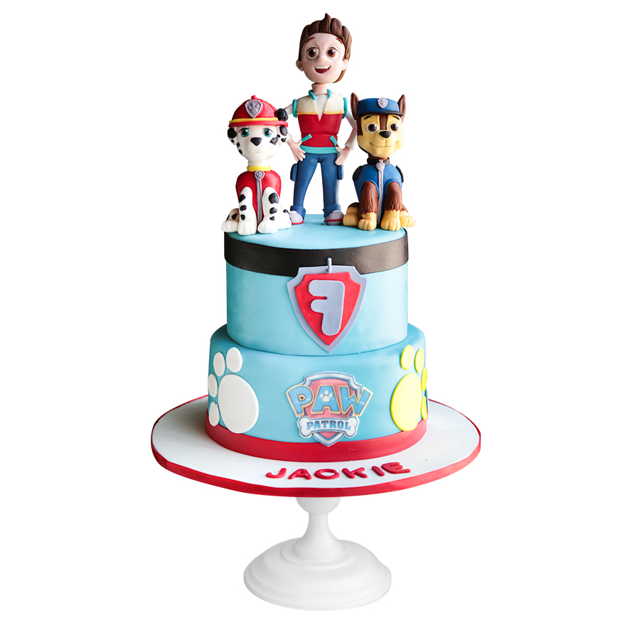 Paw on Cake, pastel decorado con los personajes