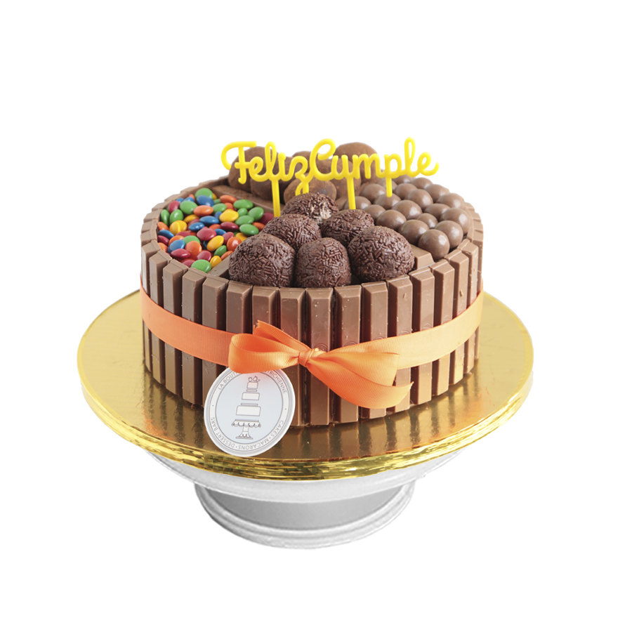Feliz Cumple KitKat Chocolate Cake! pastel para regalar en cumpleaños