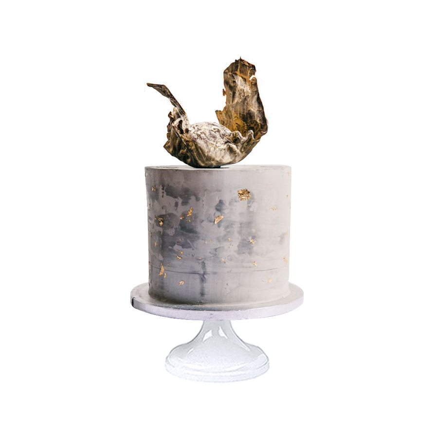 Gold in Pantone, pastel con decoración elegante para cumpleaños