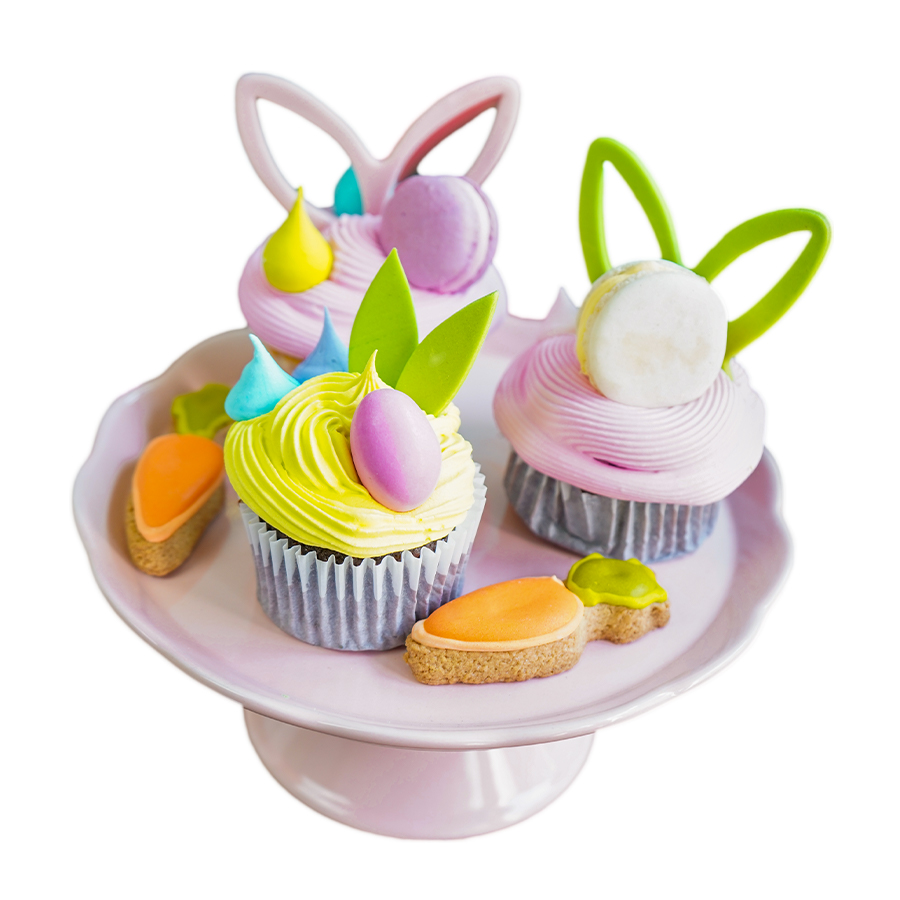 Easter Bunny Cupcakes - cupcakes de conejo de pascua