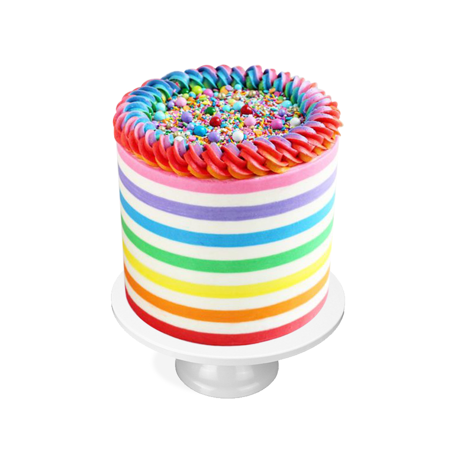 Love in Colors, pastel de 1 piso con detalle de colores para cumpleaños