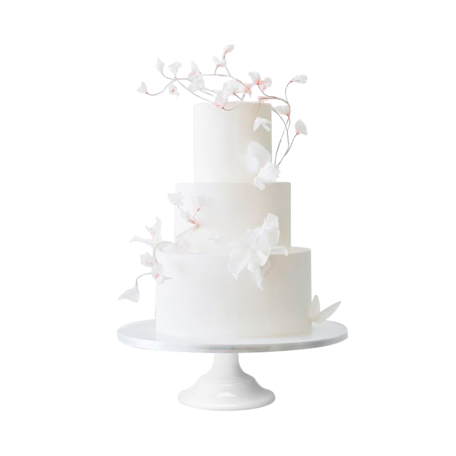 White Blossom, pastel de boda elegante