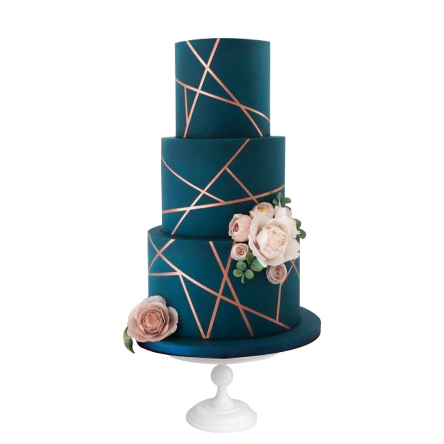 Aquamarine Wedding, pastel para boda moderno