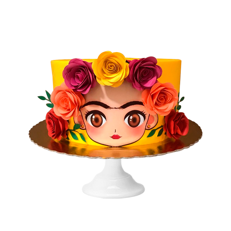 Frida Blooms, pastel de un piso frida kahlo
