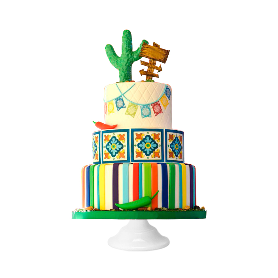 Talavera MEX, pastel mexicano para 15 de septiembre