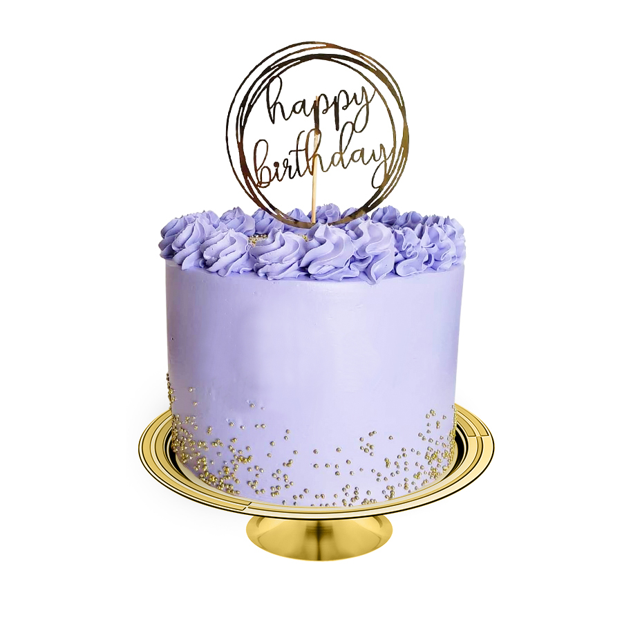 Happy Bday Very Peri cake - Pastel de buttercream