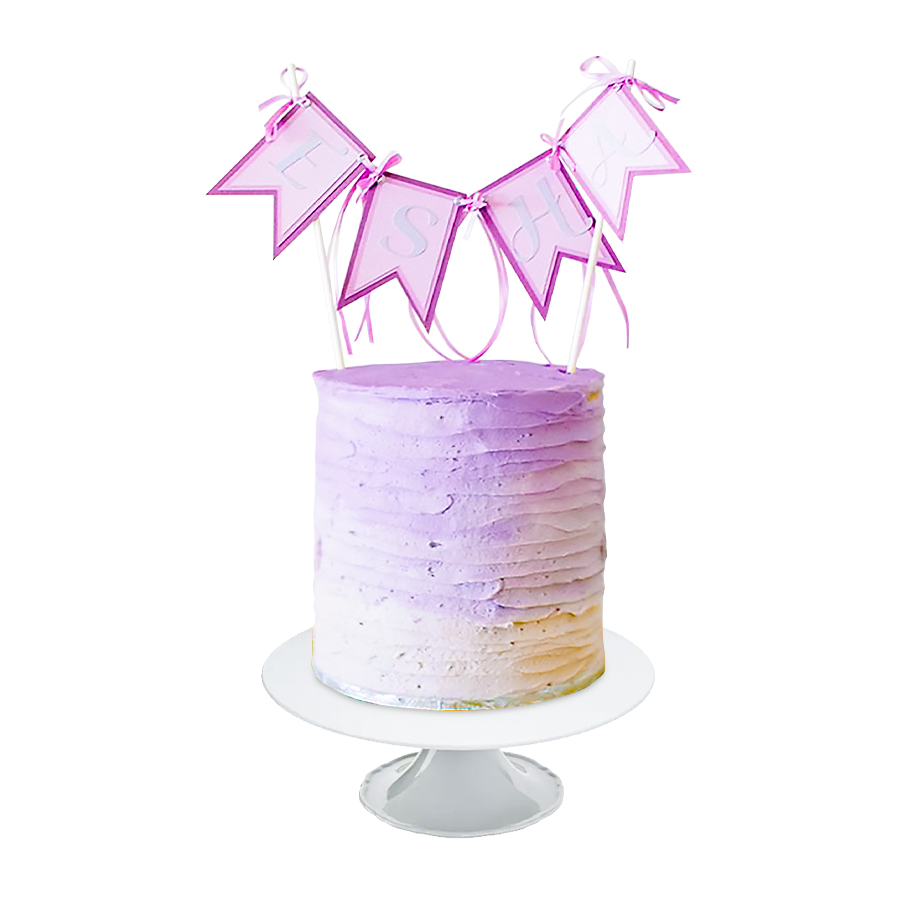 Birthday banner cake - Pastel con letrero de cumple