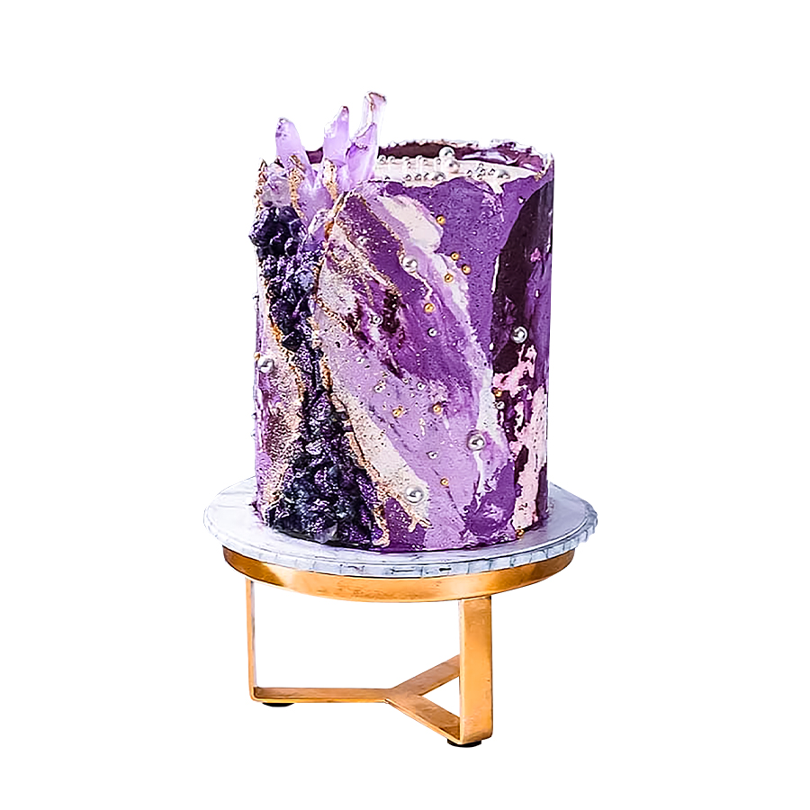 Geode marble cake, Pastel con geodas marmoleado aesthesic