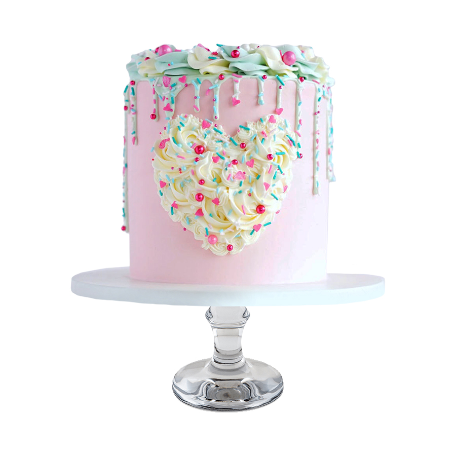 Drizzling drip cake - Pastel de grageas y crema