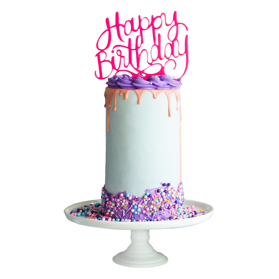 Very Peri & Sprinkles - Pastel de cumpleaños con sprinkles