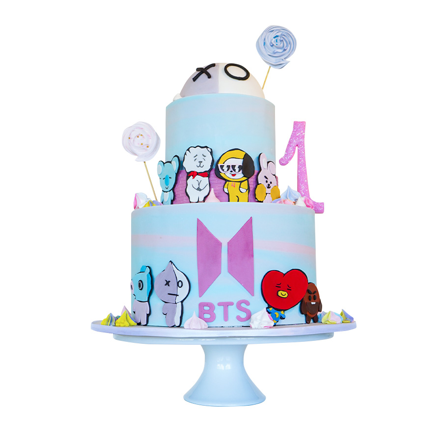 BTS Cake & Sugar, pastel de BTS K pop
