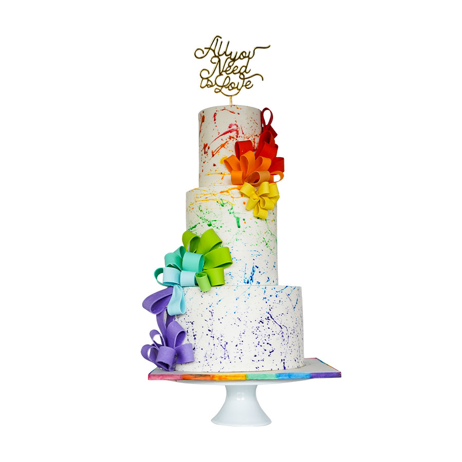 All you need is pride, pastel decorado de orgullo LGBT