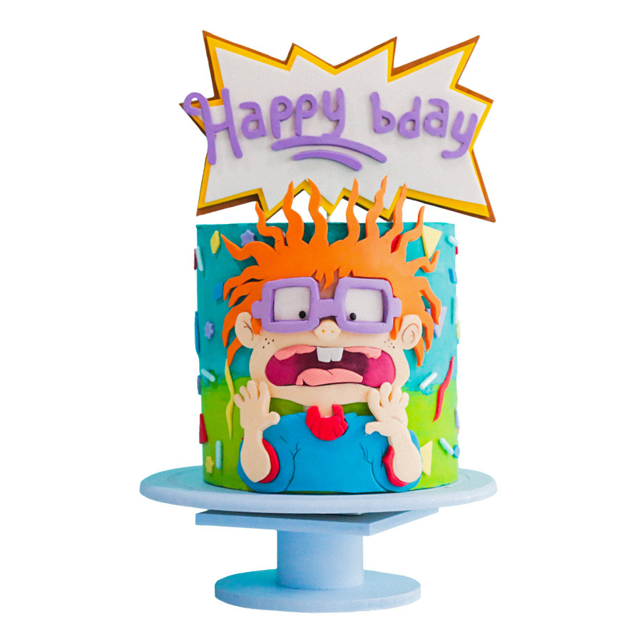Rugrats Chucky birthday cake - Pastel de cumpleaños de carlitos Rugrats