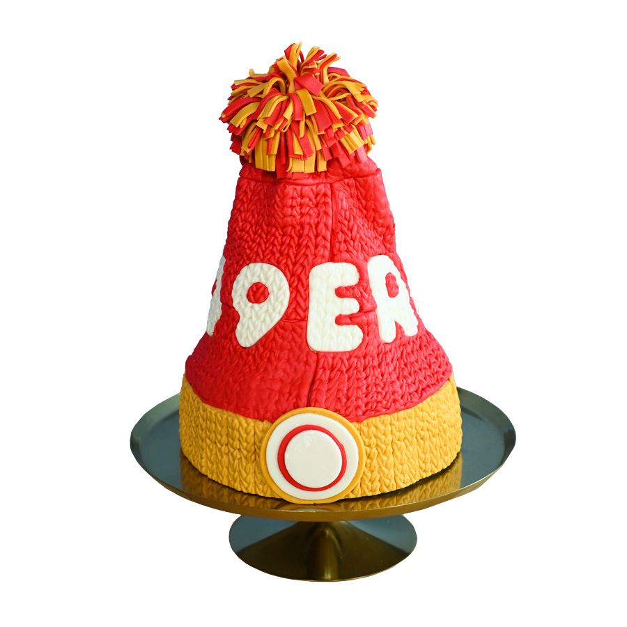 Pastel Gorro Super Bowl - Super Bowl Hat Cake
