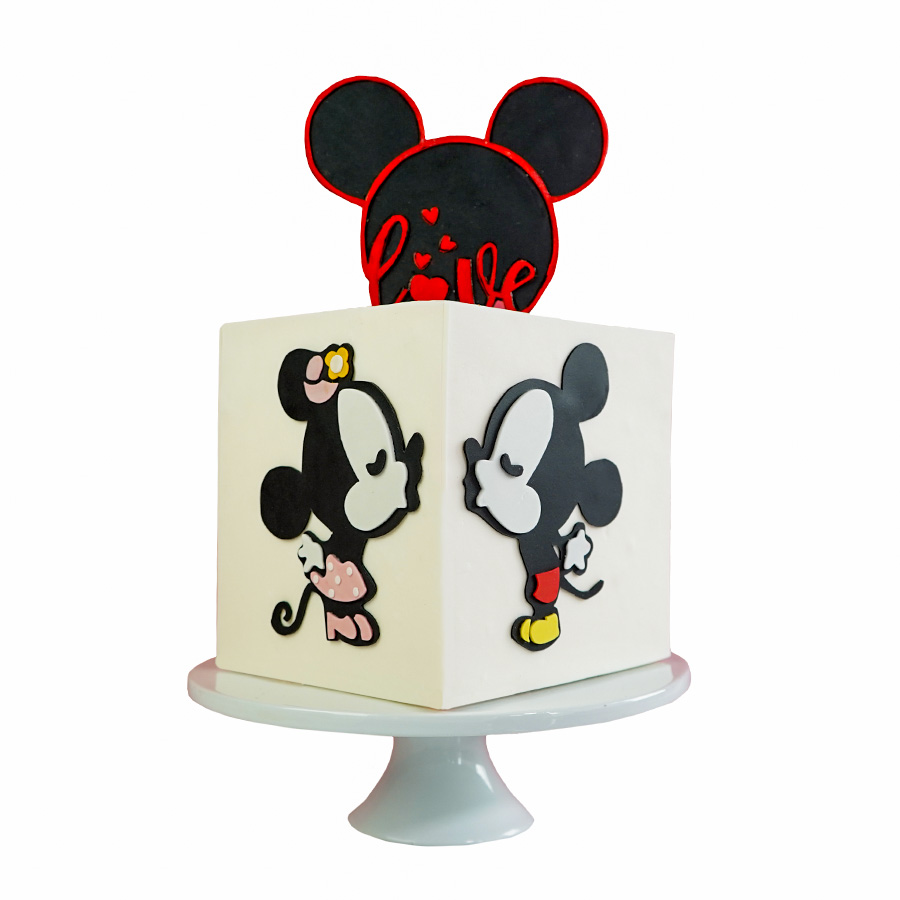 Pastel de Amor Mickey y Minnie - Mickey and Minnie Love Cake