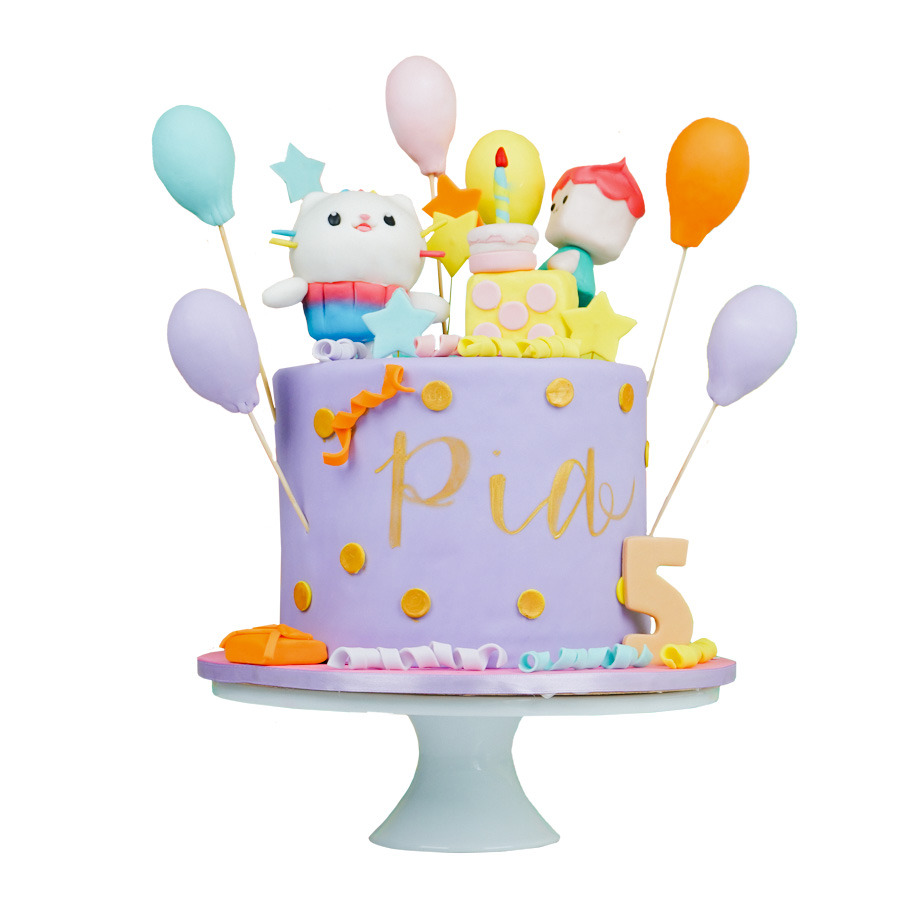 Pastel de Globos y Animalitos - Balloons and Animals Cake