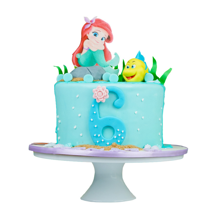 Pastel Sirenita Pequeña, Little Mermaid Cake