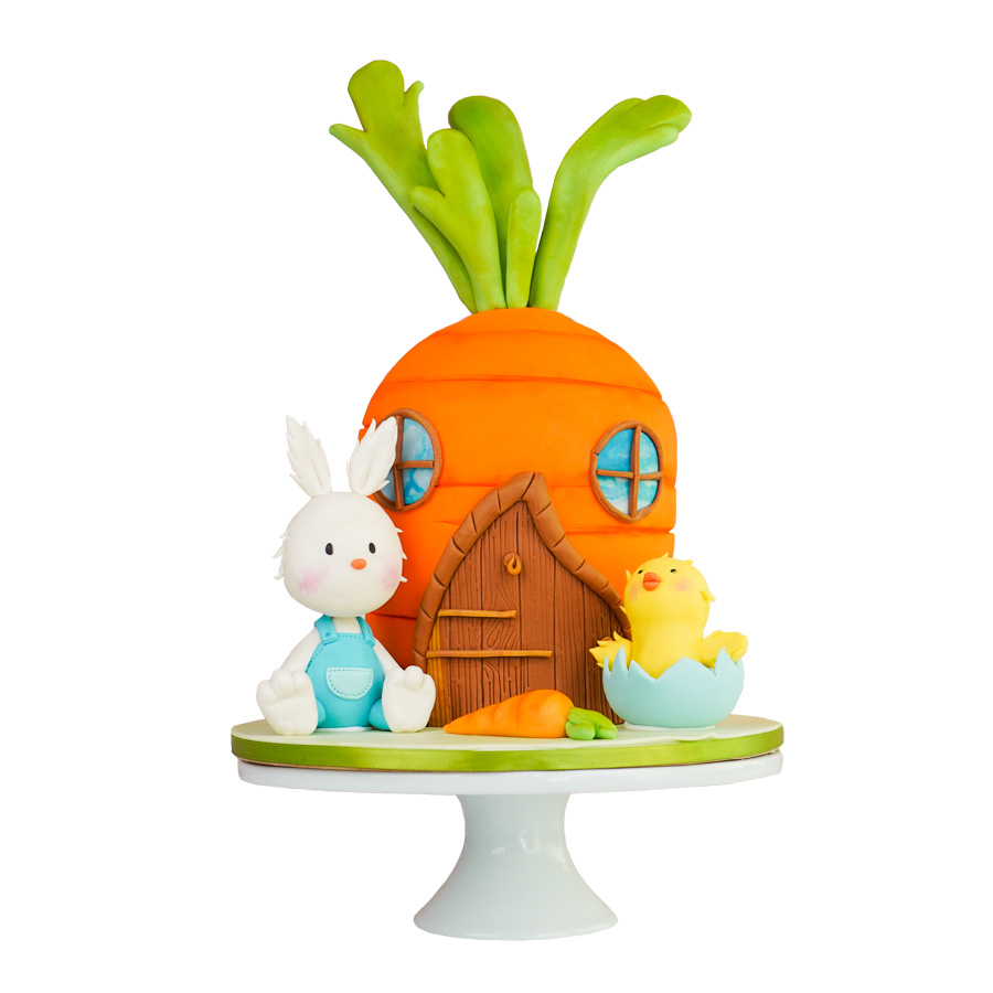 Pastel de Pascua Conejo y Pollito - Easter Bunny and Chicken Cake