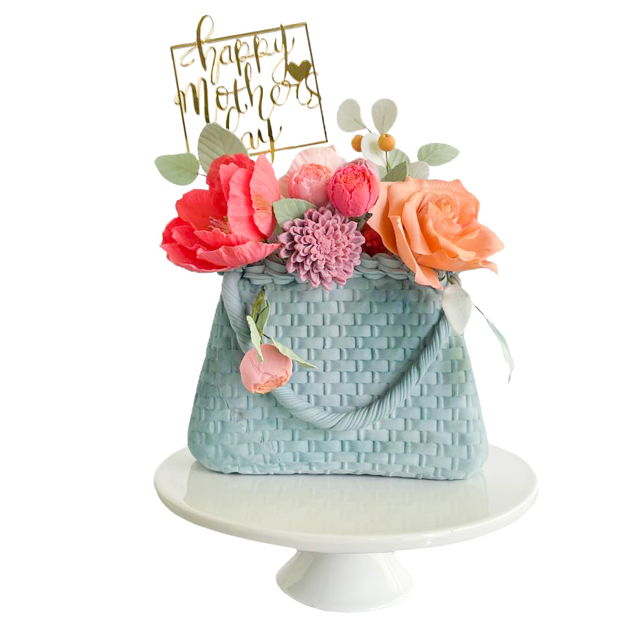 Pastel Bolso con Flores - Flower Bag Cake
